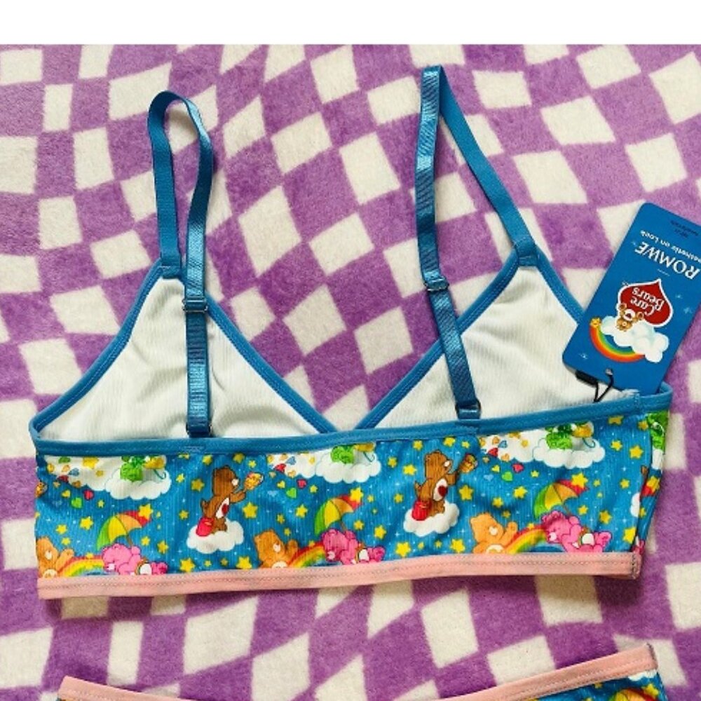 NWT Care Bears x Romwe bra and panty set size S - Picture 5 of 8